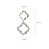 AGE0028 - Silver Sparkling Crystal Fashion Earring