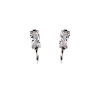 AGE0029 - Silver Sparkling Crystal Fashion Earring