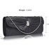 LSE0067- Wholesale & B2B Black Sparkly Crystal Satin Clutch purse Supplier & Manufacturer