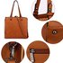 AG00558 - Brown Fashion Tote Handbag