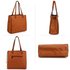 AG00558 - Brown Fashion Tote Handbag