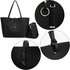 AG00567 - Reversible Black/Burgundy Large Tote Bag - Fits laptops up to 15.4''