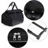 AGT0018 - Black Travel Holdall Trolley Luggage With Wheels - CABIN APPROVED