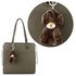 AGCK1019A - Lovely Grey Dog Bag Charms
