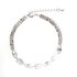 AGB0068 - Silver Sparkling Crystal Pearl Bracelet