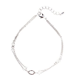 AGB0070 - Silver Plated Fashion Crystal Bracelet