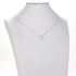 AGN0011 - Sparkling Silver Plated Flower Crystal Necklace