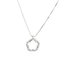 AGN0011 - Sparkling Silver Plated Flower Crystal Necklace