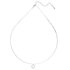 AGN0011 - Sparkling Silver Plated Flower Crystal Necklace