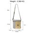 AG00587 - Grey Cross Body Shoulder Bag