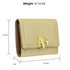 AGP1086 - Gold Flap Purse/Wallet With Gold Metal Work