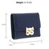 AGP1090 - Navy Purse/Wallet With Gold Metal Work