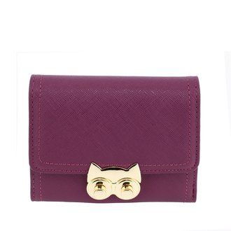 AGP1090 - Purple Purse/Wallet With Gold Metal Work