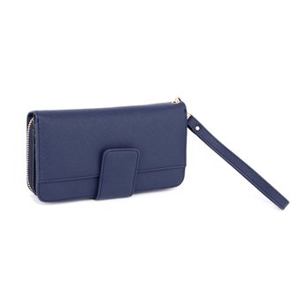 AGP1094 - Navy Zip Round Purse / Wallet