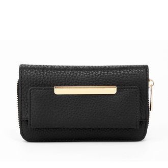 AGP1097 - Black Zip Around Purse / Wallet