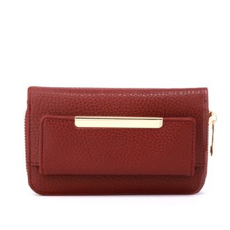 AGP1097 - Burgundy Zip Around Purse / Wallet