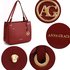 AG00570 - Burgundy Anna Grace Fashion Tote Handbag