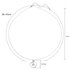 AGN0018 - Sparkling Silver Plated Crystal Circle Necklace