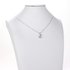 AGN0023 - Sparkling Silver Plated Crystal Heart Necklace