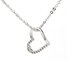 AGN0024 - Silver Plated Crystal Heart Necklace