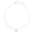 AGN0032 - Sparkling Silver Plated Crystal Triangle Necklace
