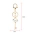 AGCK1043 - Gold Metal Crystal Key Bag Charm