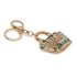 AGCK1053 - Gold Metal Crystal Tote Bag Charm