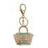 AGCK1053 - Gold Metal Crystal Tote Bag Charm