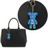 AGCK1072 - Blue Patches Teddy Bear Bag Charm