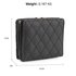 AGP1084 - Black Coin Purse/Wallet With Gold Metal Work