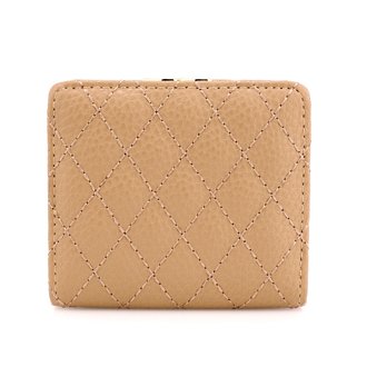 AGP1084 - Nude Coin Purse/Wallet With Gold Metal Work
