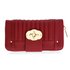 AGP1093 - Red Zip Round Twist Lock Purse/Wallet