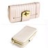 AGP1093 - Ivory Zip Round Twist Lock Purse/Wallet