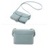 AG00597 - Blue Flap Cross Body Tassel Shoulder Bag