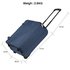 AGT0015 - Navy Travel Holdall Trolley Luggage With Wheels - CABIN APPROVED