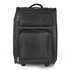 AGT0016 - Black Holdall Travel Trolley Luggage With Wheels - CABIN APPROVED