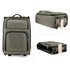AGT0016 - Grey Holdall Travel Trolley Luggage With Wheels - CABIN APPROVED