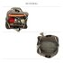 AG00190A - Black / Grey Hobo Bag With Faux-Fur & Tassel Charm