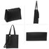 AG00594 - Black Fashion Tote Bag With Tassel