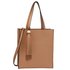 AG00594 - Nude Fashion Tote Bag With Tassel