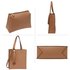 AG00594 - Nude Fashion Tote Bag With Tassel