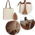 AG00594 - Beige / Nude Fashion Tote Bag With Tassel