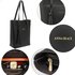 AG00612 - 3 Pieces Set Black Women's Fashion Handbags