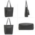AG00612 - 3 Pieces Set Black Women's Fashion Handbags