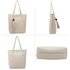 AG00612 - 3 Pieces Set Light Grey Women's Fashion Handbags