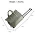 AGT0018 - Grey Travel Holdall Trolley Luggage With Wheels - CABIN APPROVED