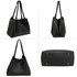 AG00611 - Black Women's Fashion Hobo Bag With Pouch
