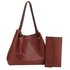 AG00611 - Burgundy Women's Fashion Hobo Bag With Pouch