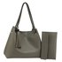 AG00611 - Grey Women's Fashion Hobo Bag With Pouch