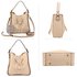 AG00591S - NudE Drawstring Tote Bag With Faux-fur Bag Charm